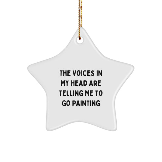 Funny Painting Star Ornament Gifts from Friends and Family for Painting Enthusiasts, Star Ornament Decorations, Christmas Unique Gifts - Image 1