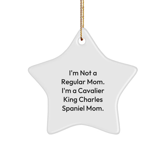 Cavalier King Charles Spaniel Dog Star Ornament Funny Mom Gift for Christmas - Image 1