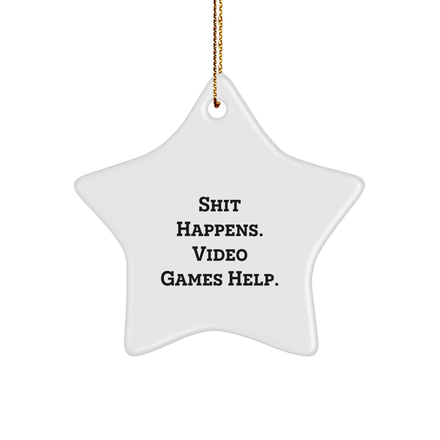 Funny Gaming Decor, Star Ornament for Playing Video Games Enthusiasts, Unique Gifts from Family for Christmas Unique Gifts - Image 1