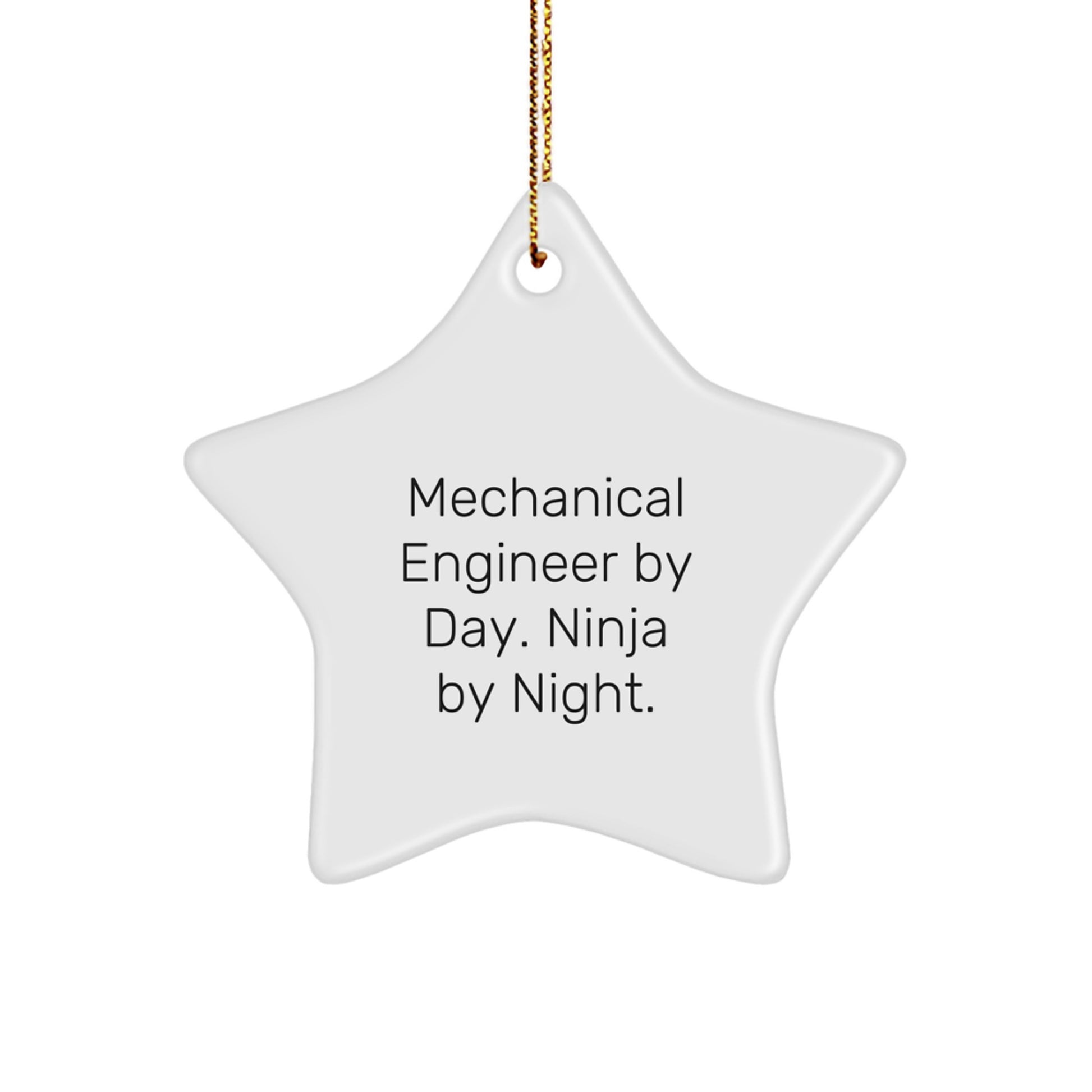 Mechanical Engineer Star Christmas Ornament for Family Treasure Gift - Image 1