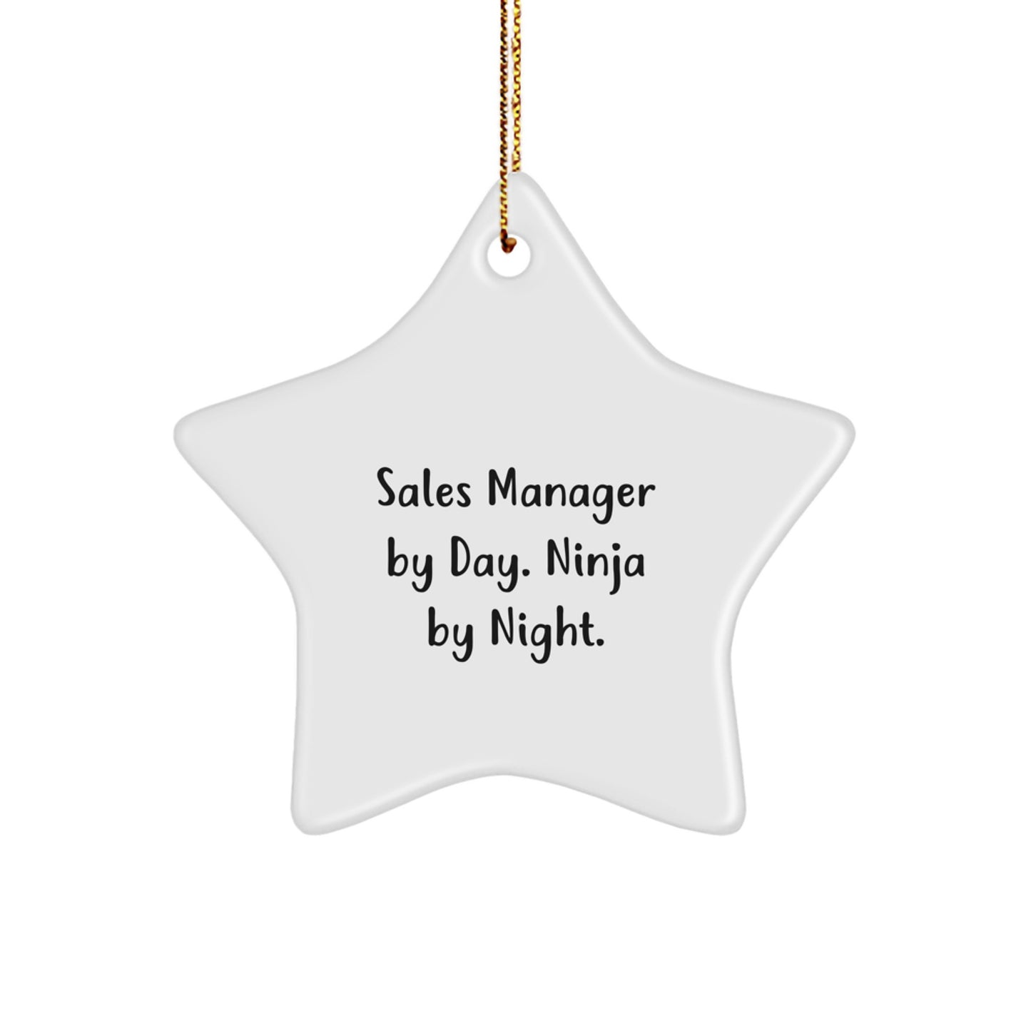 Sales Manager Star Ornament for Him Keepsake Christmas Bright Gift - Image 1
