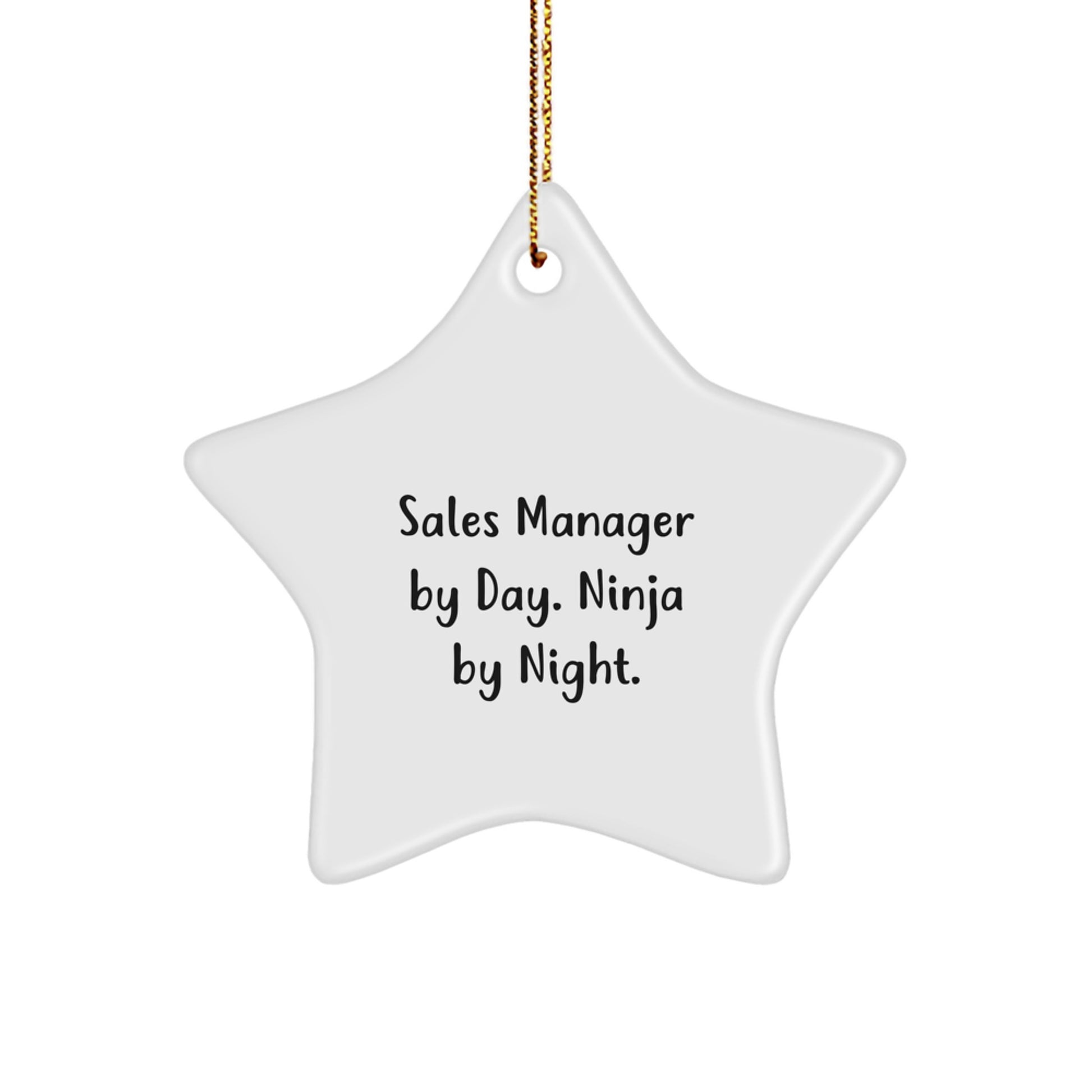 Sales Manager Star Ornament for Him Keepsake Christmas Bright Gift - Image 1