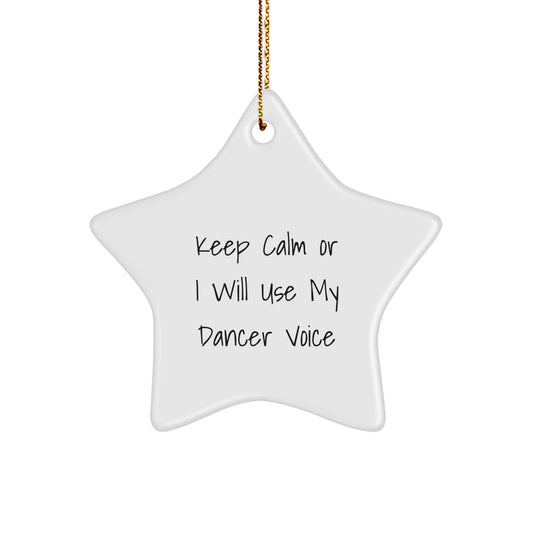Funny Dancer Star Ornament Gifts from Friends and Family for Dancer Christmas Unique Ornaments - Image 1