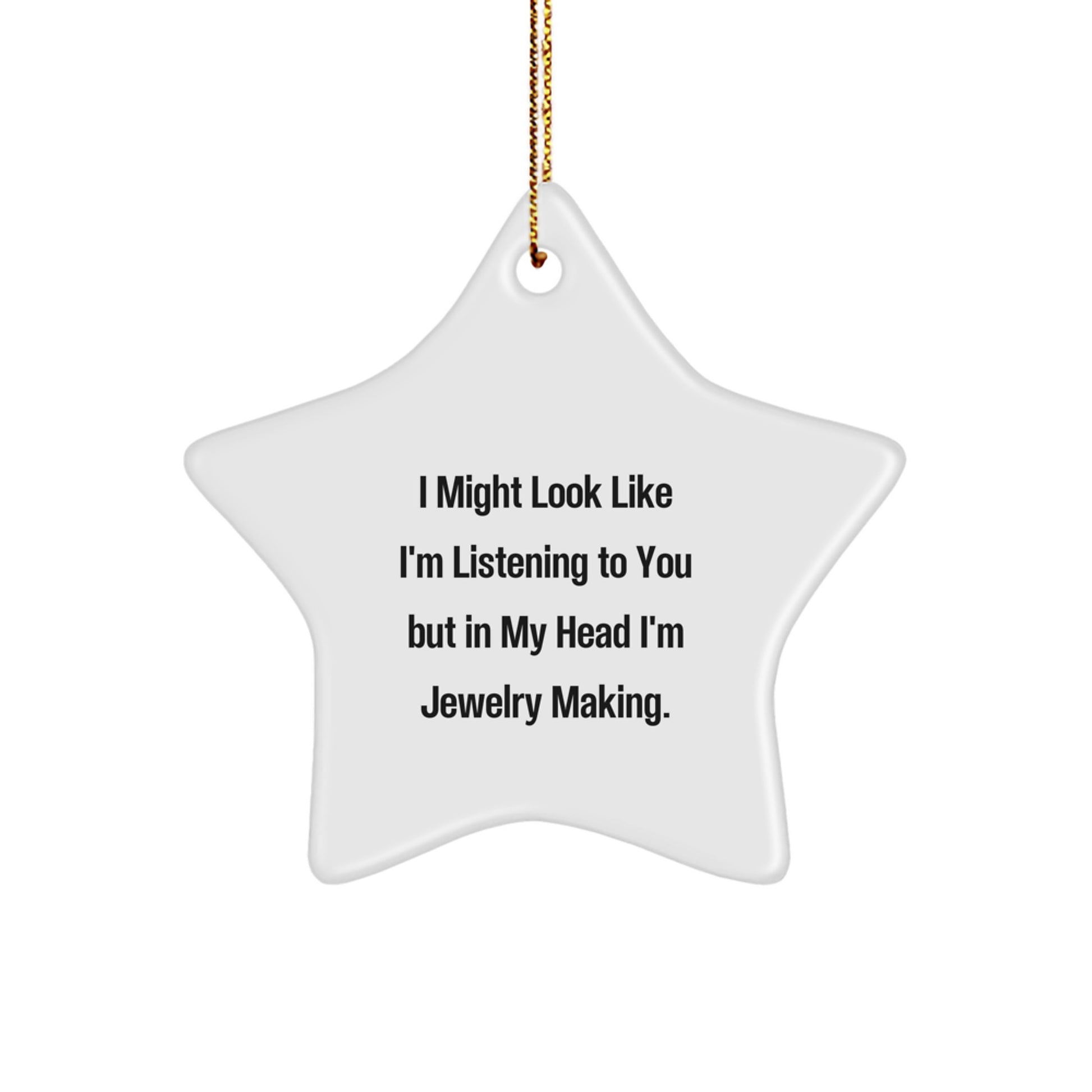Funny Jewelry Making Star Ornament Gifts from Men for Women Friends and Family on Christmas - Image 1