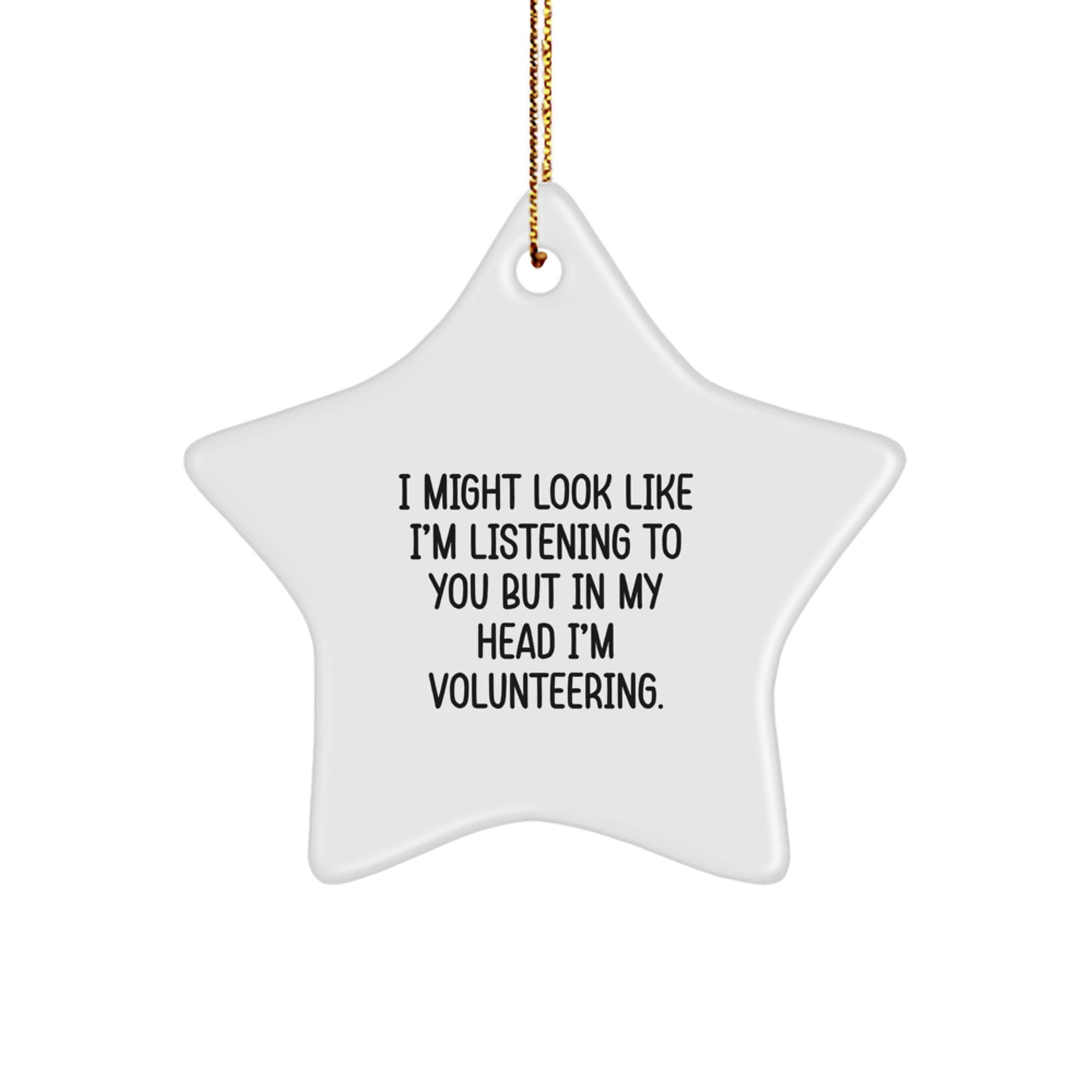 Funny Volunteering Star Ornament Gifts from Friends to Friends on Christmas - Image 1
