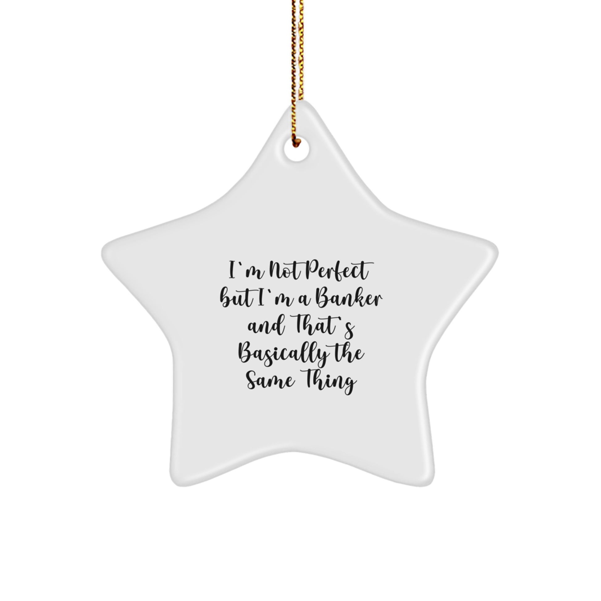 Funny Banker Star Ornament Gifts from Friends and Family for Christmas - Image 1