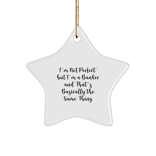 Funny Banker Star Ornament Gifts from Friends and Family for Christmas - Image 1
