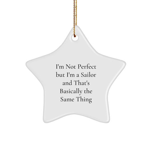 Funny Sailor Gifts from Friends to Men, Unique Star Ornament for Sailor Christmas Unique Gifts - Image 1