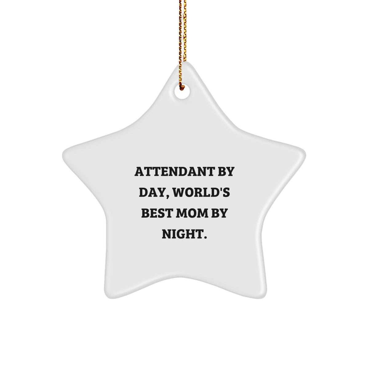 Attendant Star Ornament Gift for Roommates Memento – Playful Christmas - Image 1