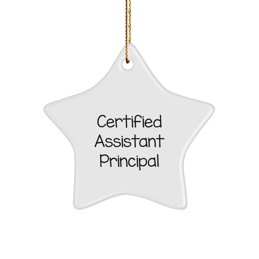 Funny Star Ornament Gifts from Friends to Assistant Principal at Christmas - Image 1