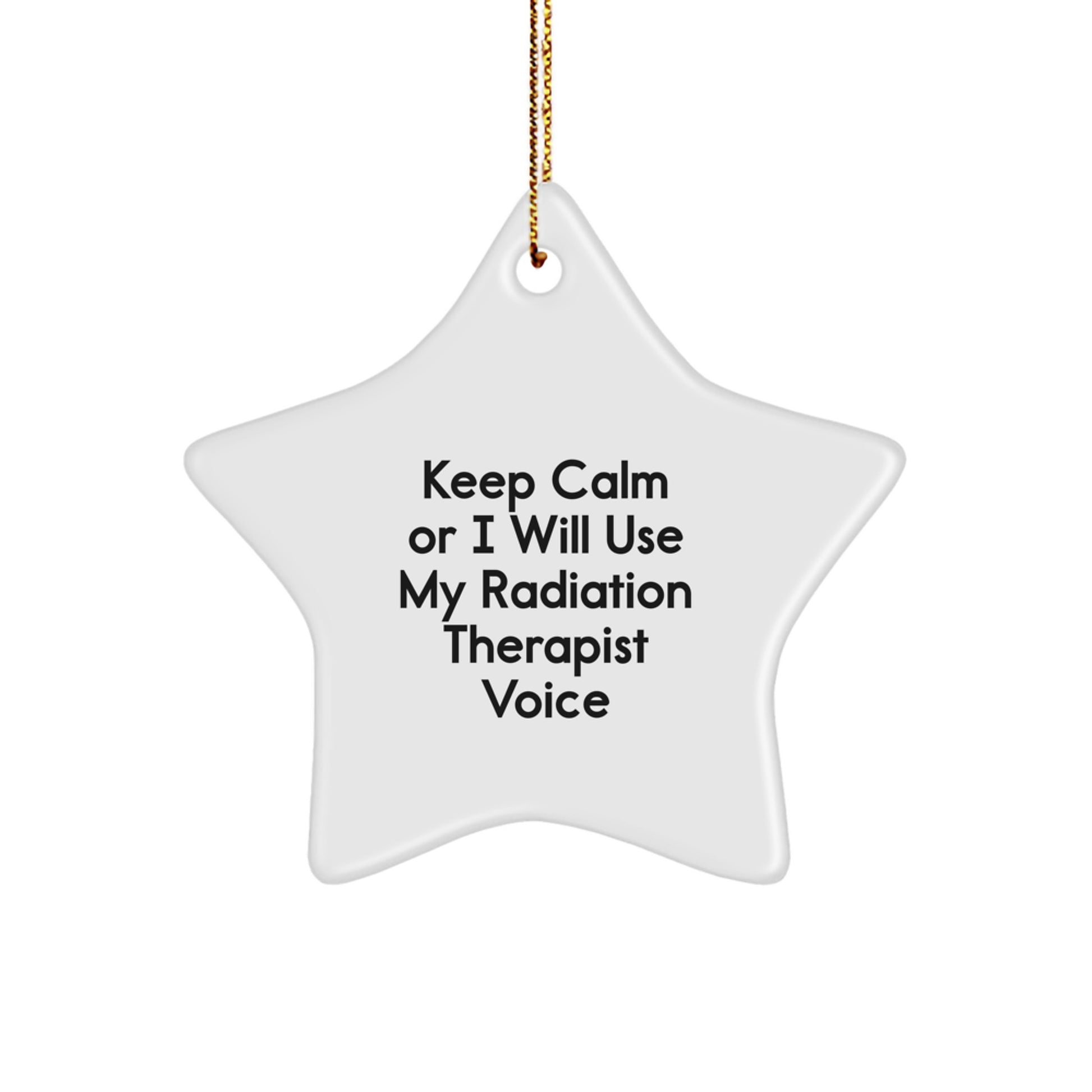 Funny Radiation Therapist Star Ornament Gifts from Friends for Christmas Unique Presents - Image 1