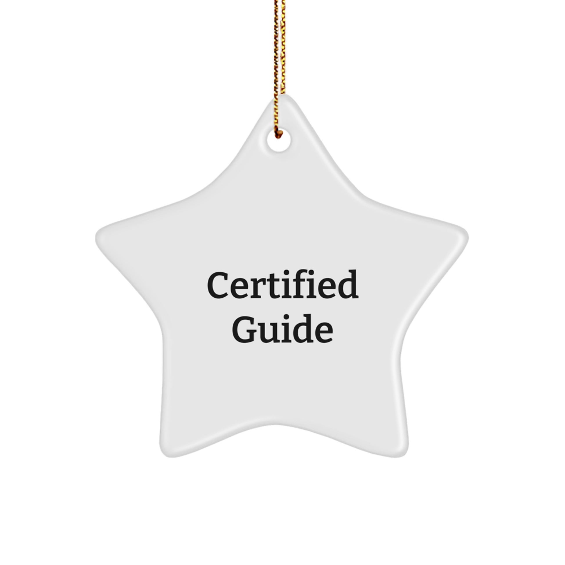 Christmas Guide Star Ornament Gift for Guide Lovers Friends and Family with Funny Quote - Gifts from Men Women Friends Coworkers to Guide Enthusiasts - Image 1