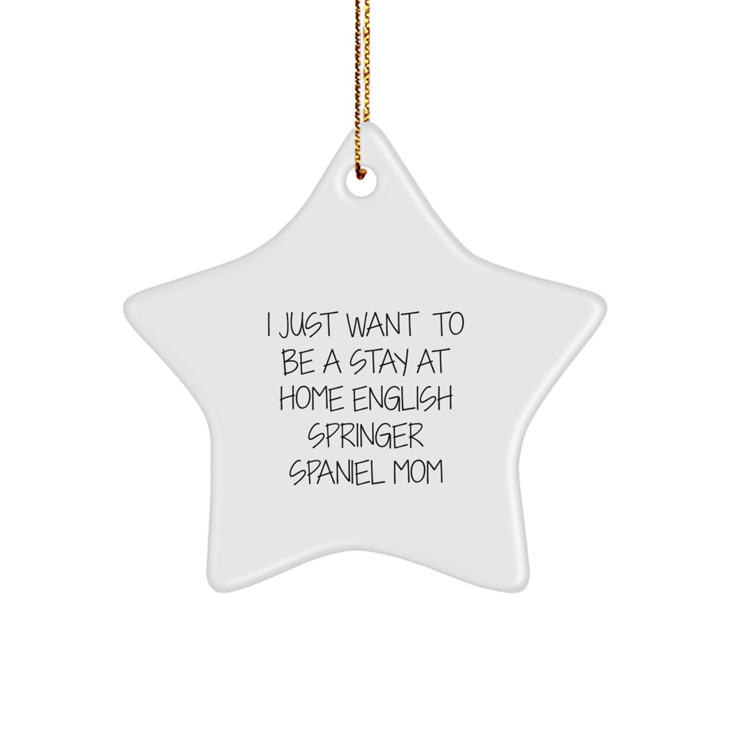 Funny English Springer Spaniel Dog Mom Star Ornament Gifts for English Springer Spaniel Dog Owners from Husband, Unique Christmas Unique Gifts for Women - Image 1