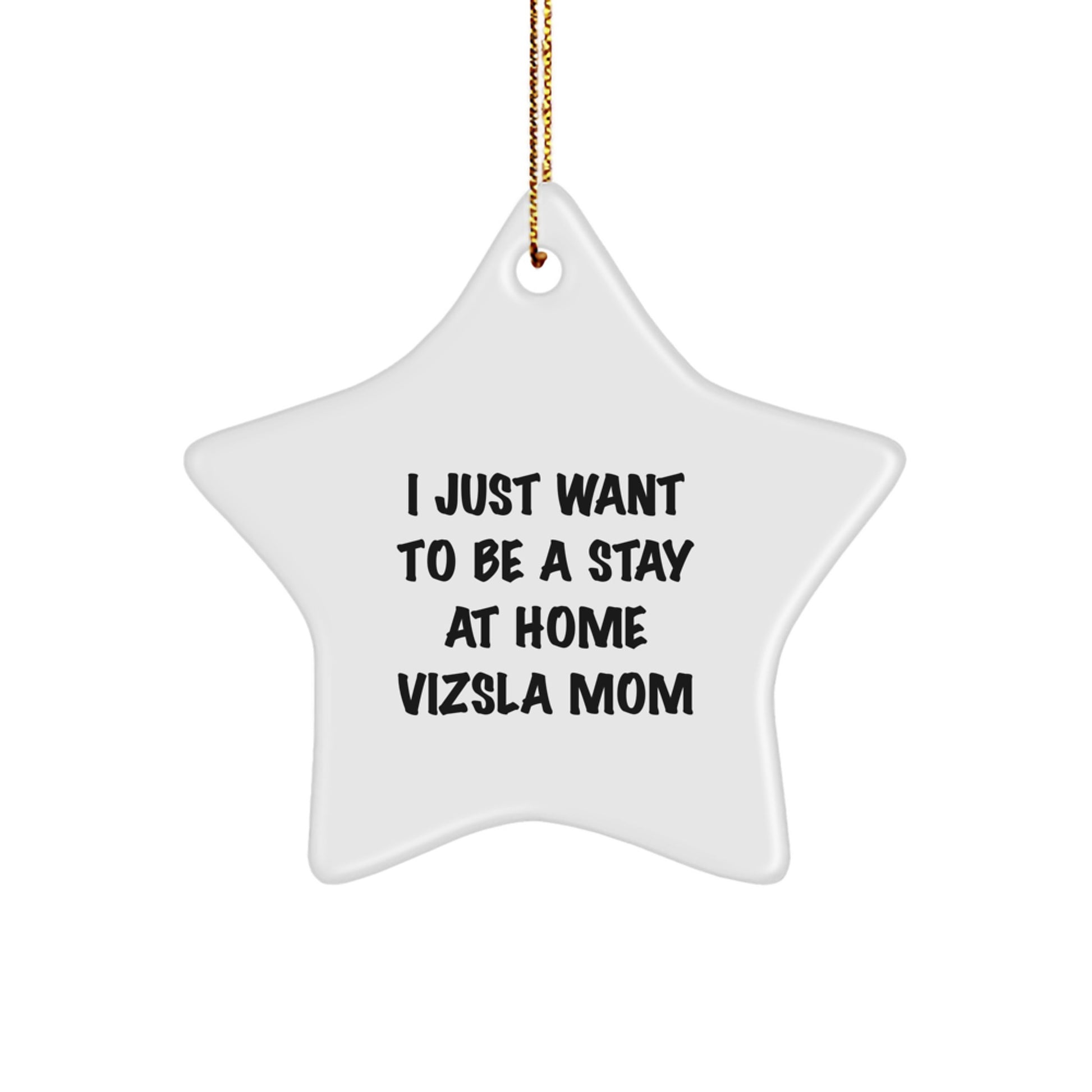 Funny Vizsla Dog Mom Gifts from Friends and Family - Vizsla Dog Star Ornament for Christmas Unique Gifts - Image 1