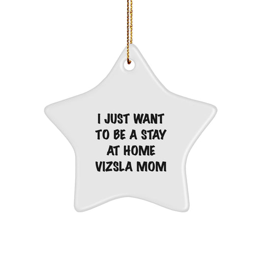 Funny Vizsla Dog Mom Gifts from Friends and Family - Vizsla Dog Star Ornament for Christmas Unique Gifts - Image 1