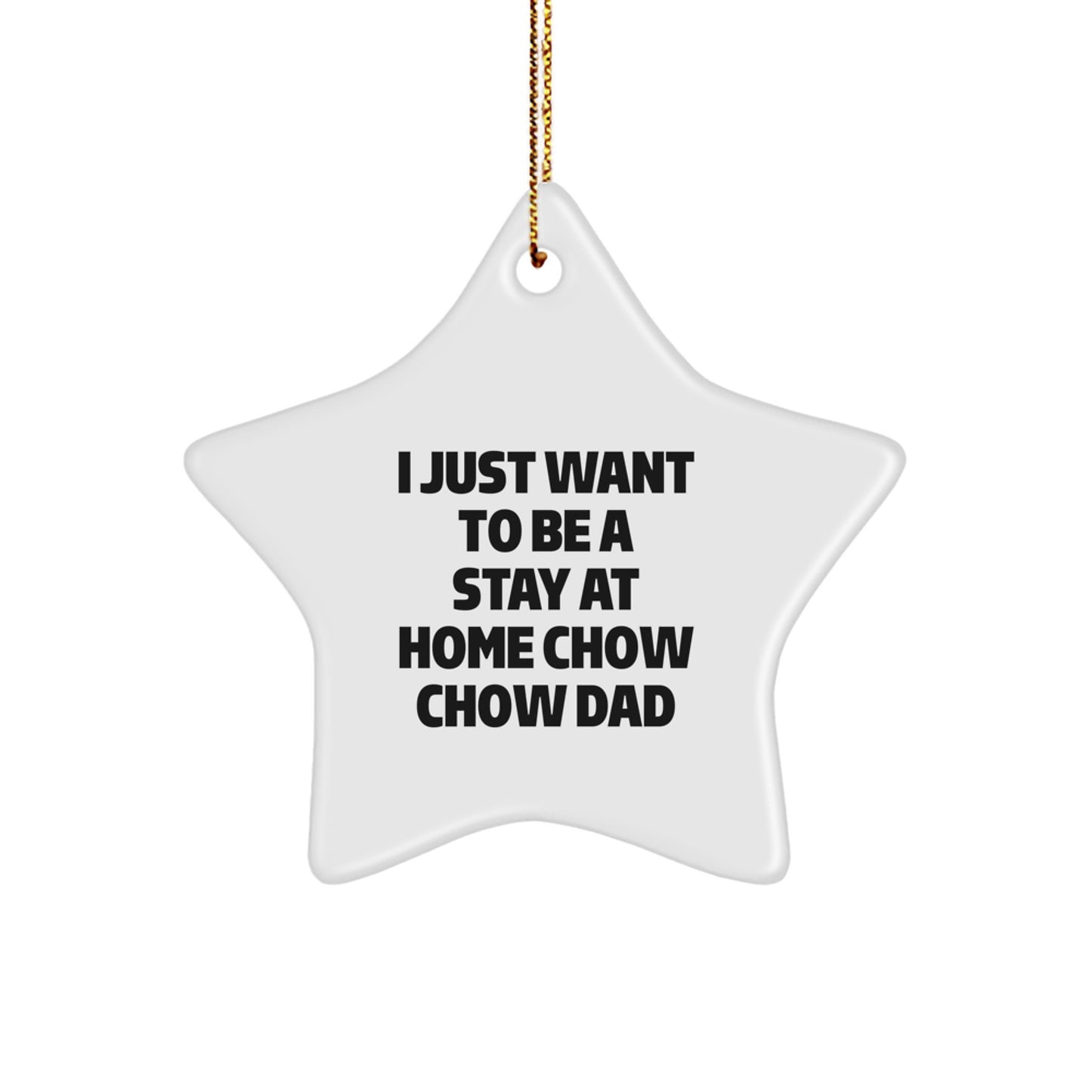Funny Chow Chow Dog Star Ornament Gifts from Dad for Christmas Unique Ideas - Image 1