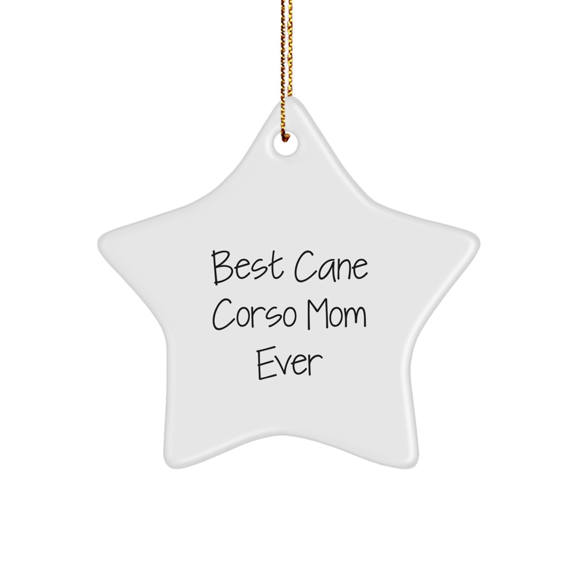 Cane Corso Dog Mom's Funny Star Ornament Gift for Christmas from Friends - Image 1