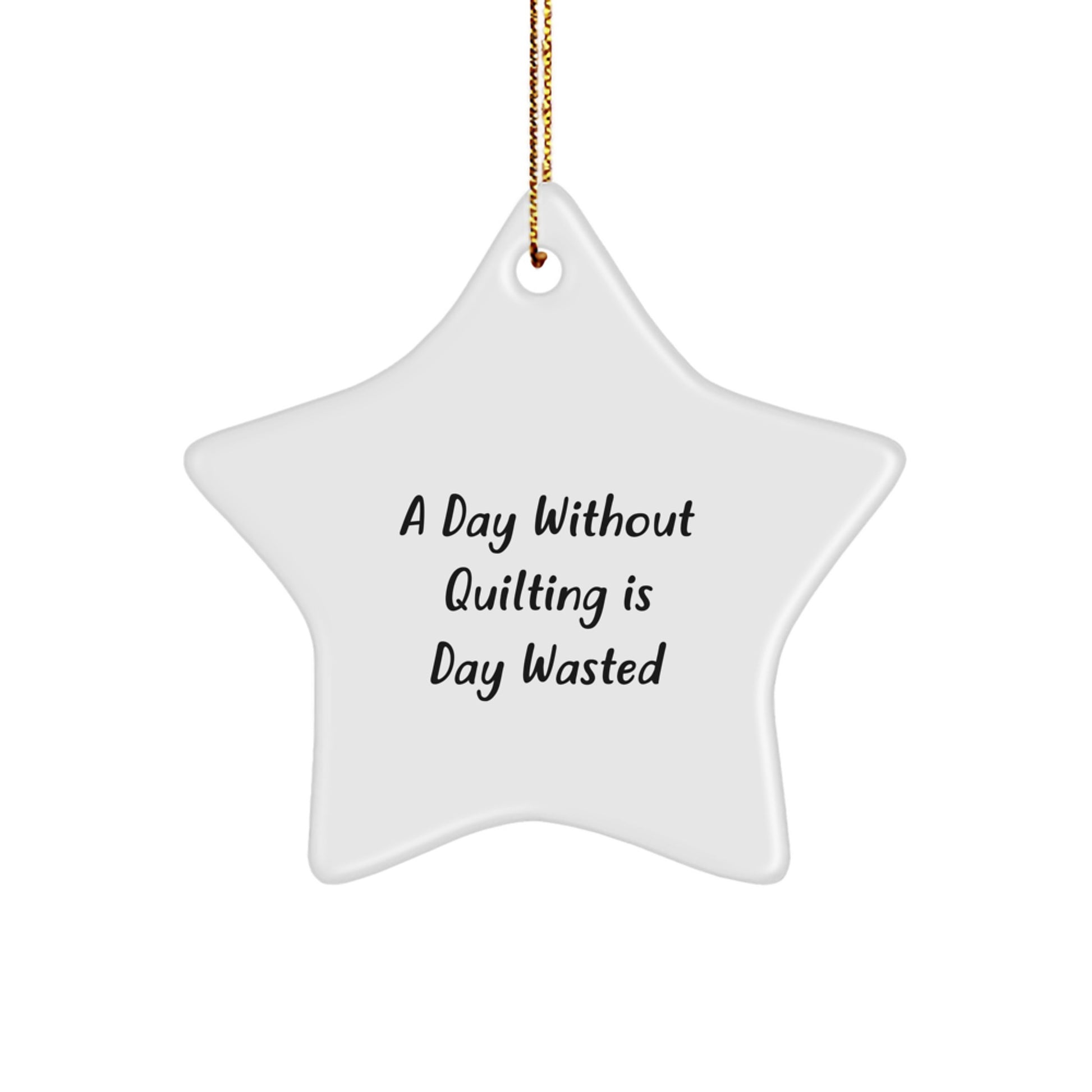 Quilting Star Ornament Gifts from Friends for Quilting Enthusiasts - Quilting Inspirational Gifts for Christmas Unique Quilting Star Gifts - Image 1