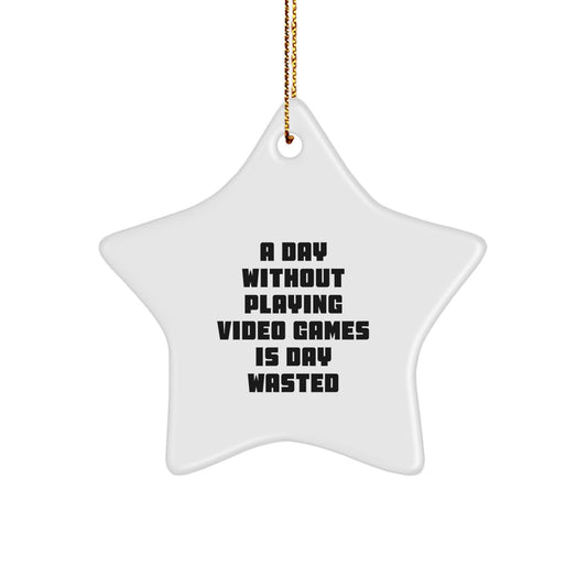 Funny Video Games Star Ornament Gifts from Friends for Men Women on Christmas - Image 1