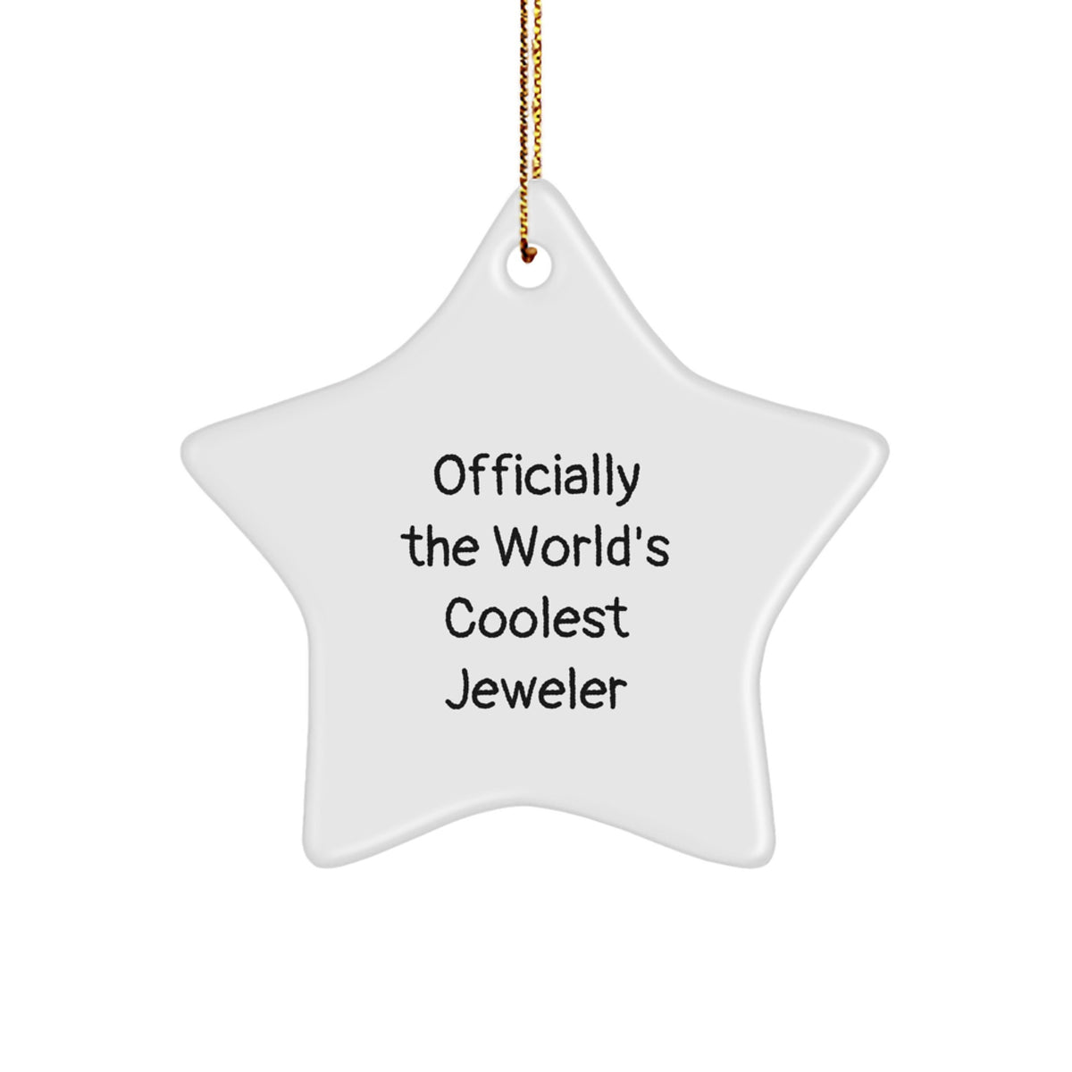 Jeweler Christmas Ornament Gift for Him - Officially The World's Coolest - Image 1