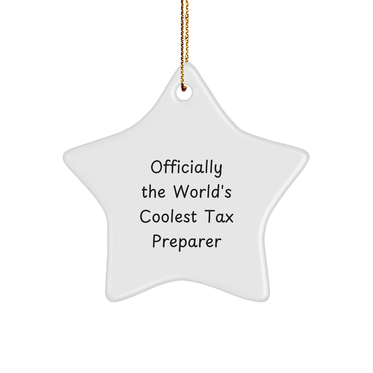 Tax Preparer Keepsake Christmas Ornament for Him Gift - Image 1