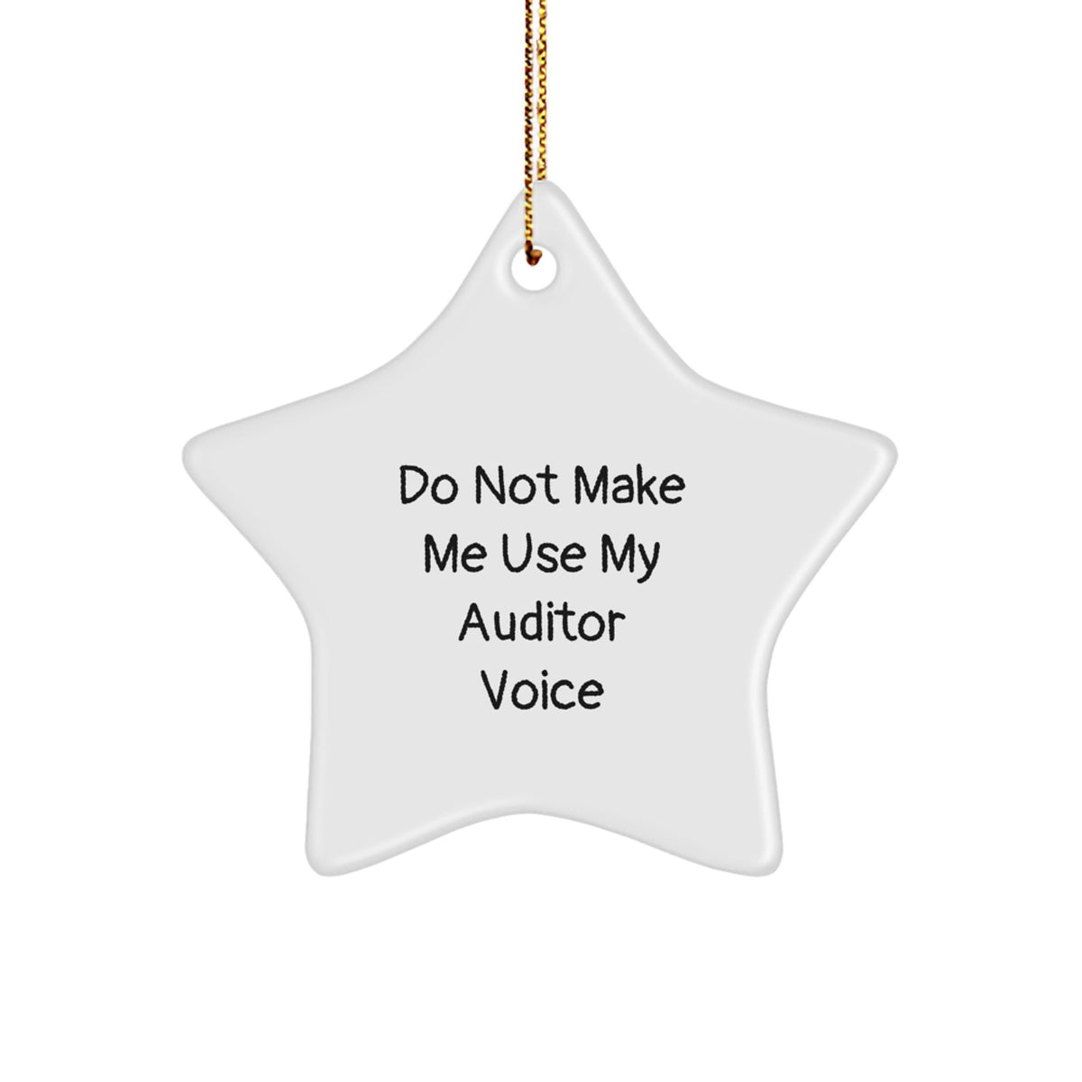 Funny Auditor Star Ornament Gifts from Friends and Family for Auditor Christmas - Image 1