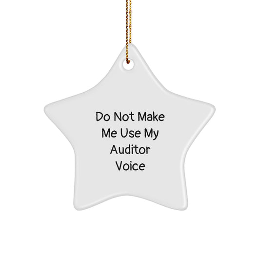 Funny Auditor Star Ornament Gifts from Friends and Family for Auditor Christmas - Image 1