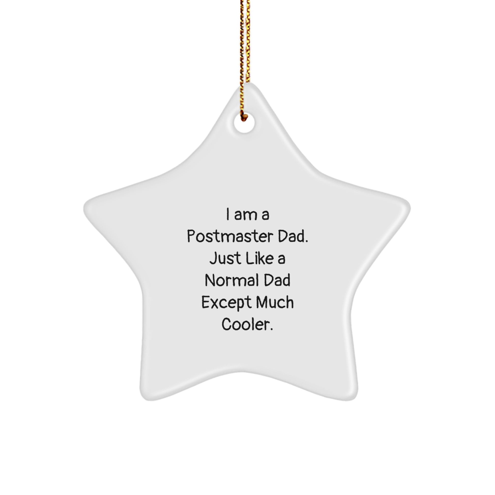 Star Christmas Ornament Postmaster Idea Gift for Coworkers - Image 1