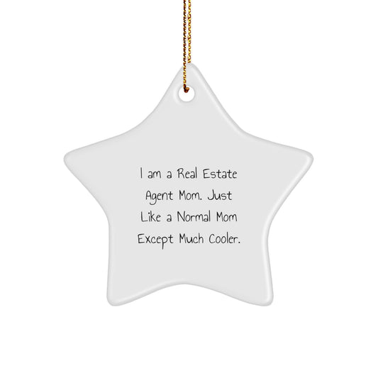 Witty Real Estate Agent Christmas Ornament Gift for Friends - Novelty - Image 1