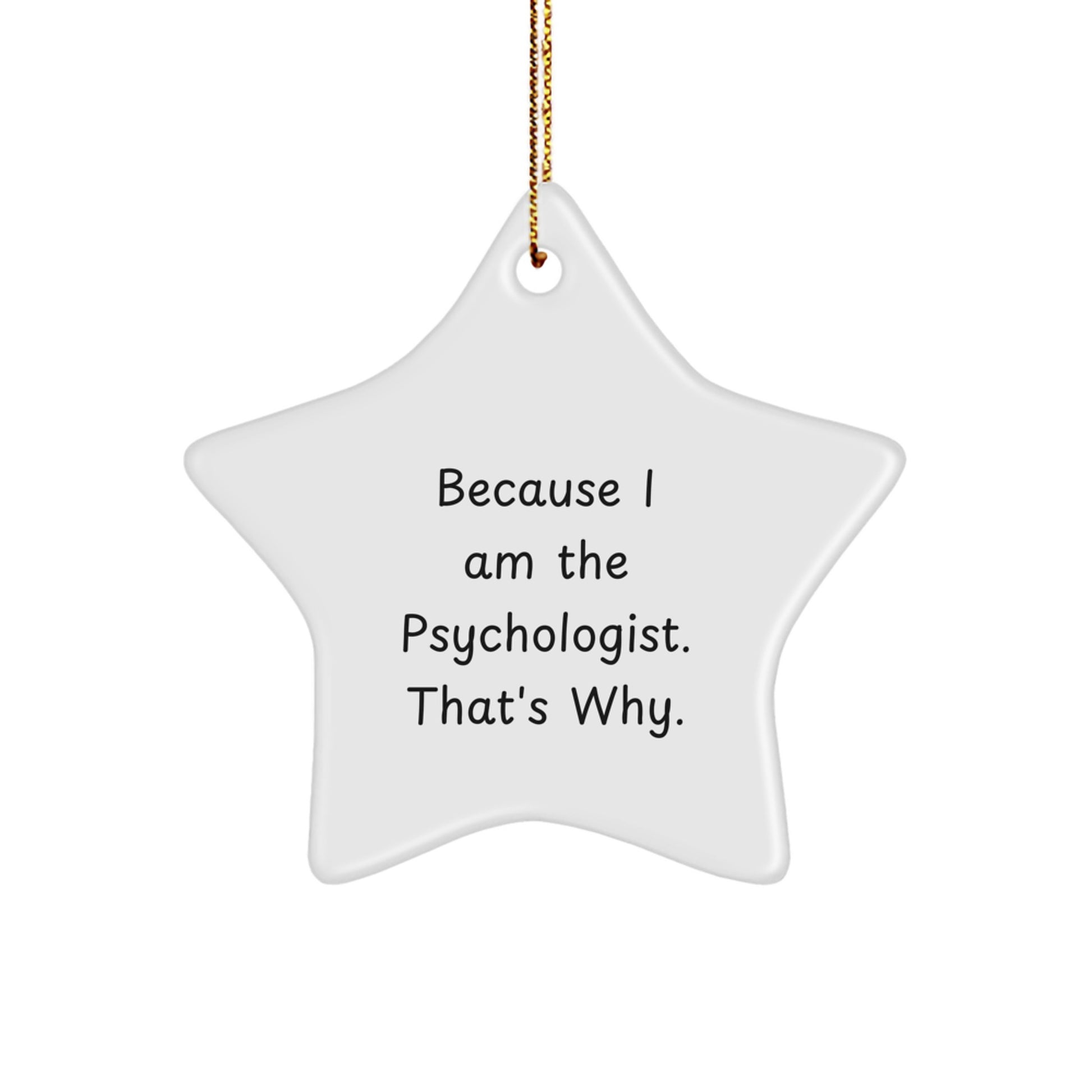 Christmas Gift for Her Psychologist Star Ornament Present - Image 1
