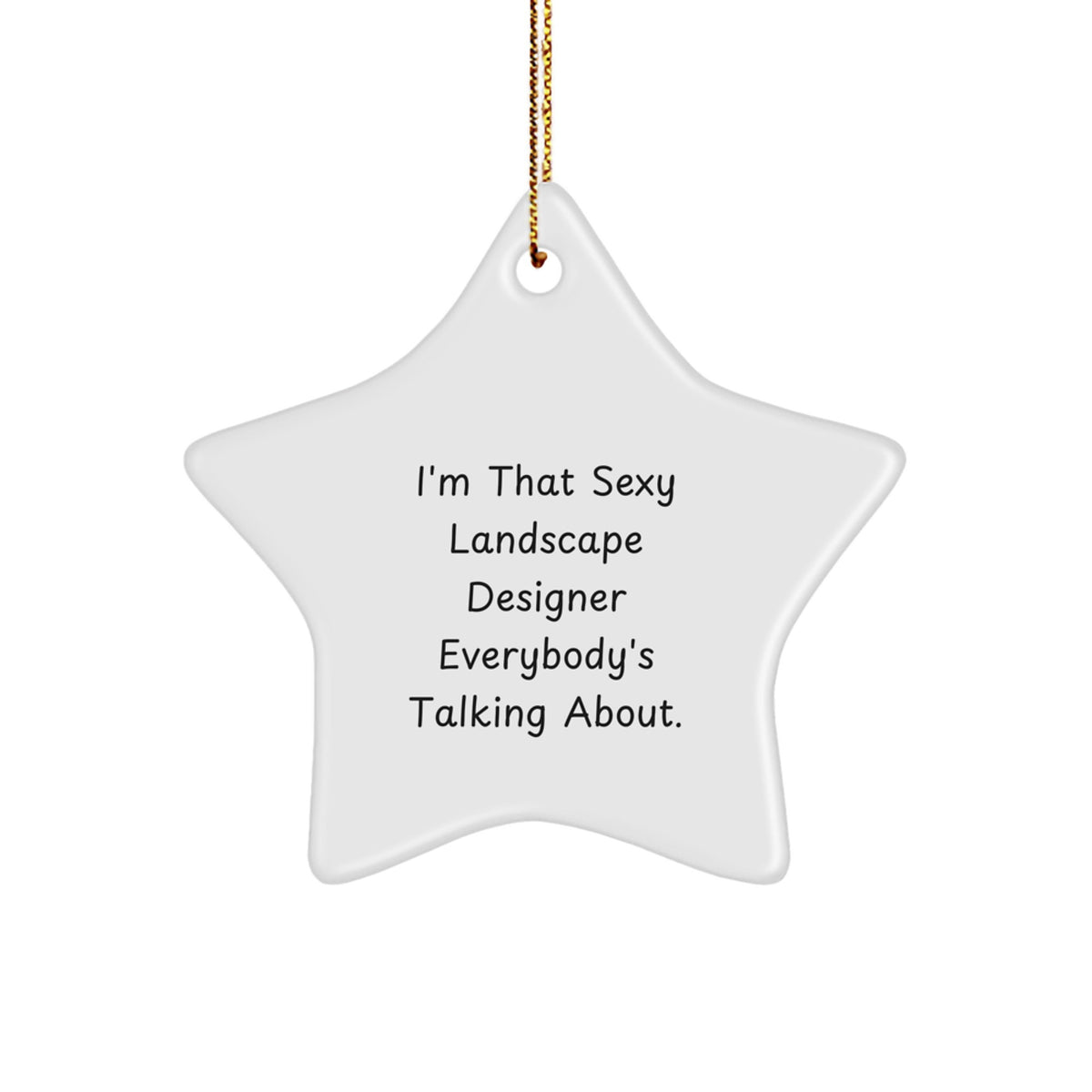Bold Landscape Designer Novelty Christmas Ornament for Friends Gift - Image 1