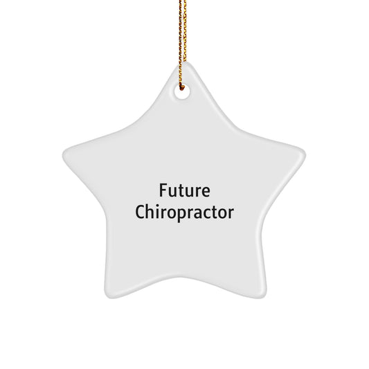 Funny Inspirational Gifts from Chiropractor Friends and Family to Future Chiropractors for Christmas Unique Ornament - Image 1
