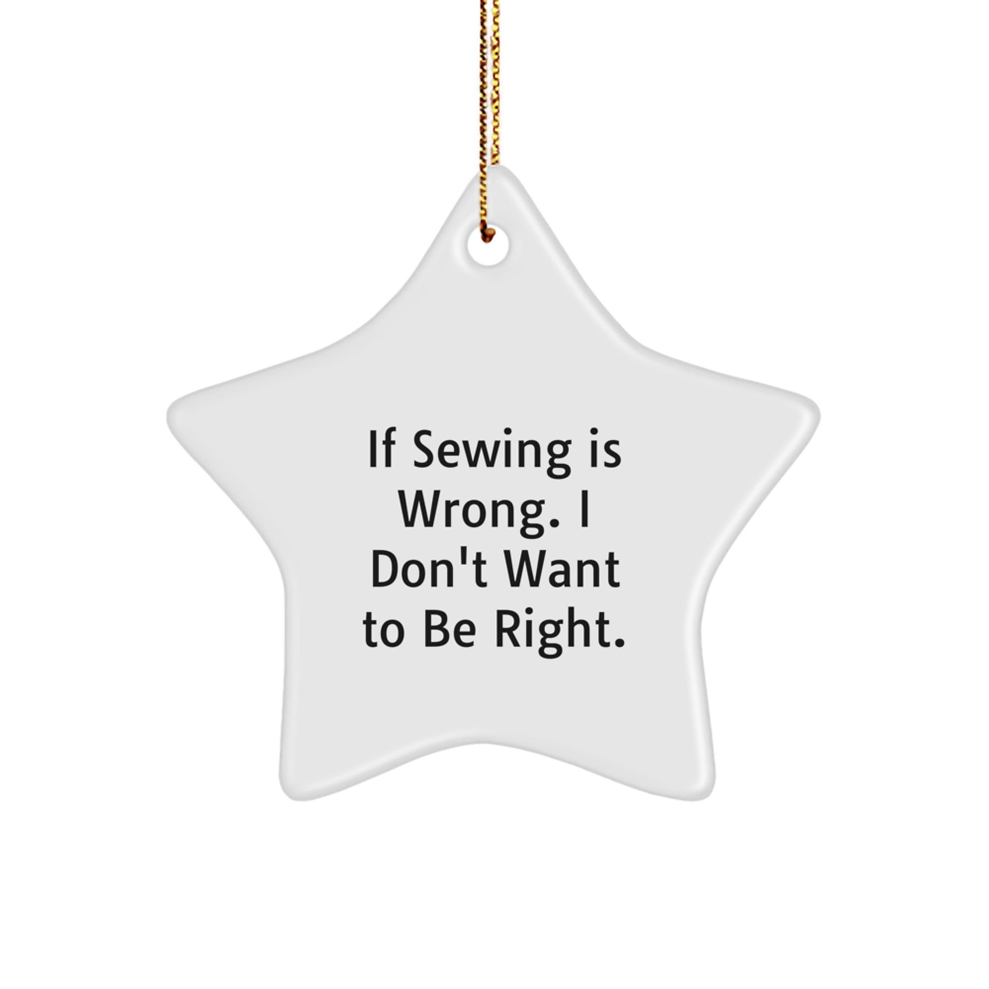 Funny Sewing Star Ornament Gifts from Friends for Sewing Enthusiasts Christmas Unique Decorations - Image 1