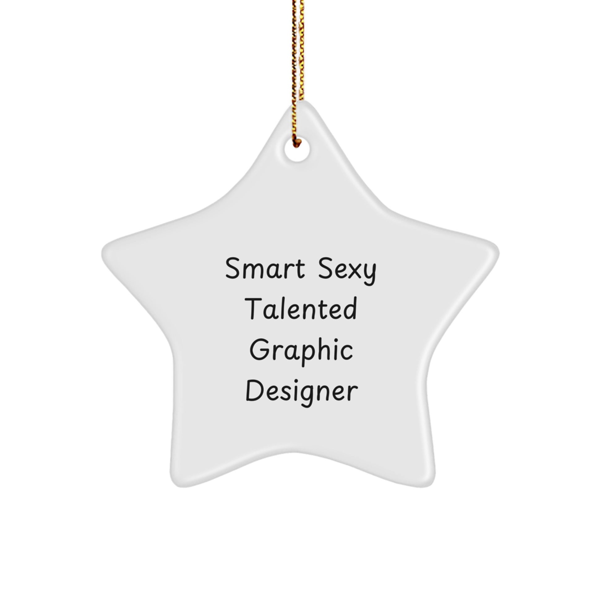 Funny Graphic Designer Star Ornament Gifts from Family for Men, Women, Friends, Coworkers, or Family Members - Unique Christmas Decorations - Image 1
