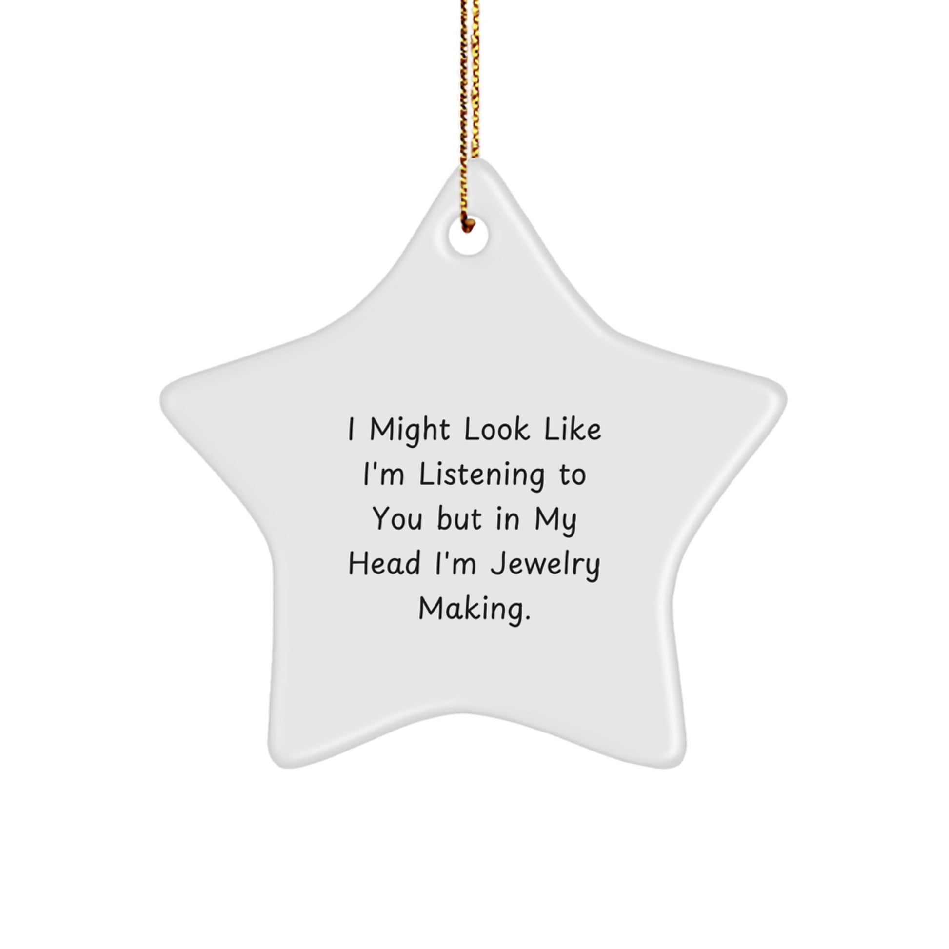 Funny Jewelry Making Star Ornaments Christmas Unique Gifts from Friends for Jewelry Making Enthusiasts - Image 1