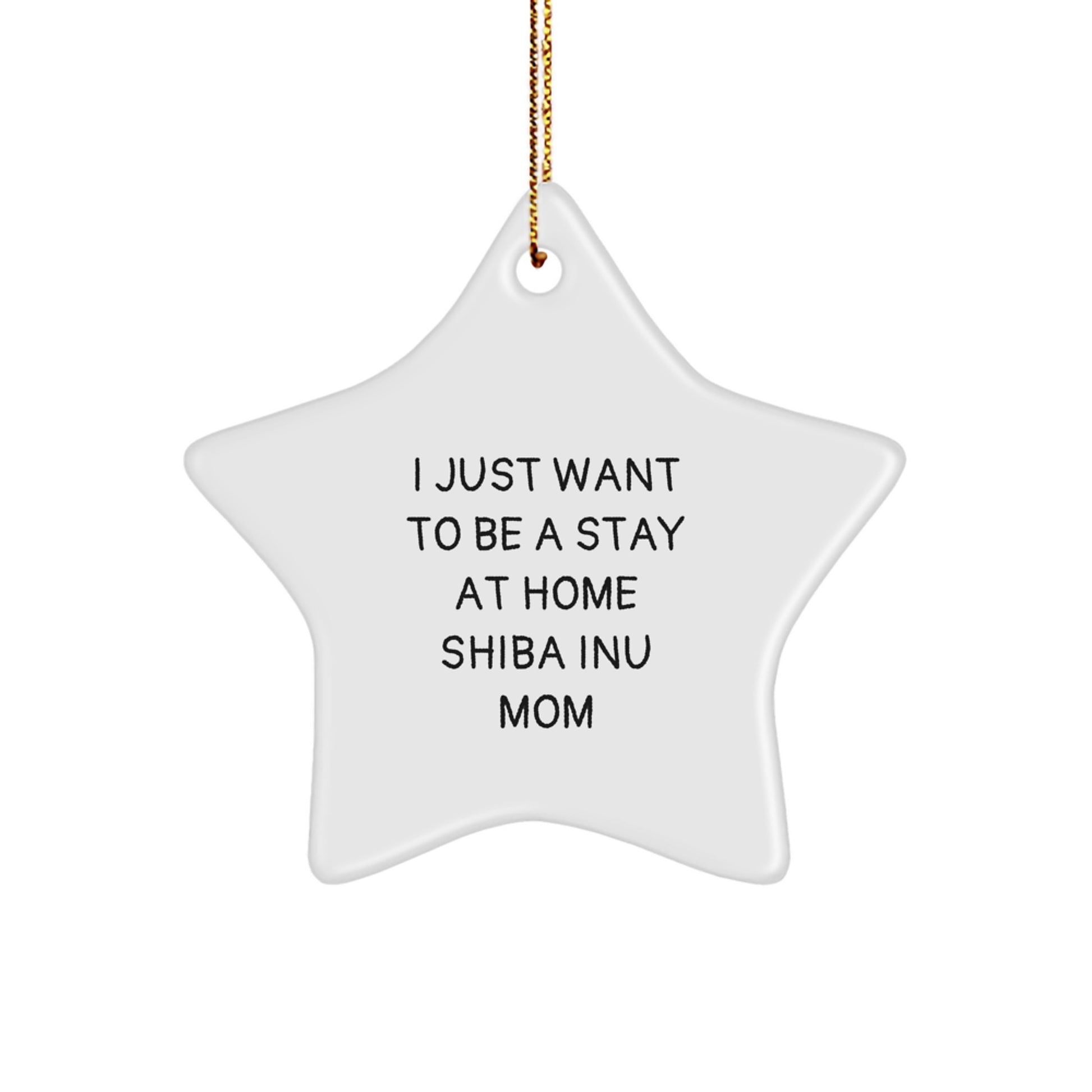 Funny Shiba Inu Dog Mom Christmas Star Ornament Gifts from Family Friends for Shiba Inu Dog Lover - Image 1