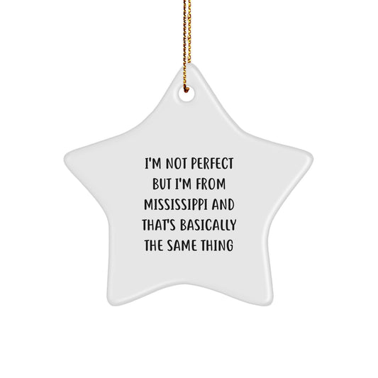 Mississippi Star Ornament Gifts from Friends and Family for Christmas Unique Decorations - Image 1