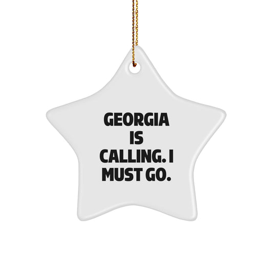 Georgia Calling Star Ornament Gifts from Friends, Perfect for Christmas - Image 1