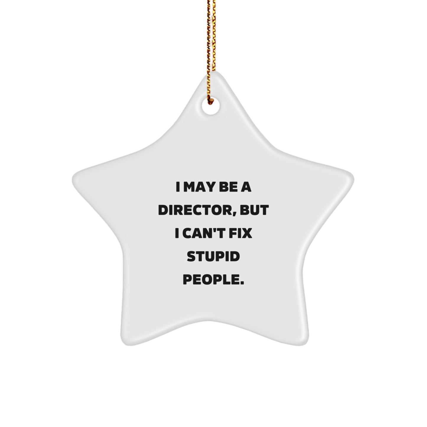 Funny Director Gifts from Friends, Star Ornament for Directors, Christmas Unique Gifts, I May Be A Director - Image 1