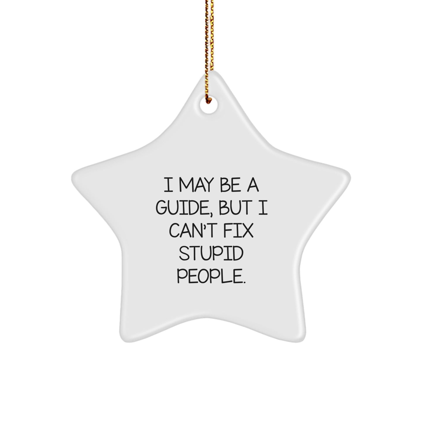 Funny Guide Star Ornament Gifts from Men for Friends and Family at Christmas - Image 1