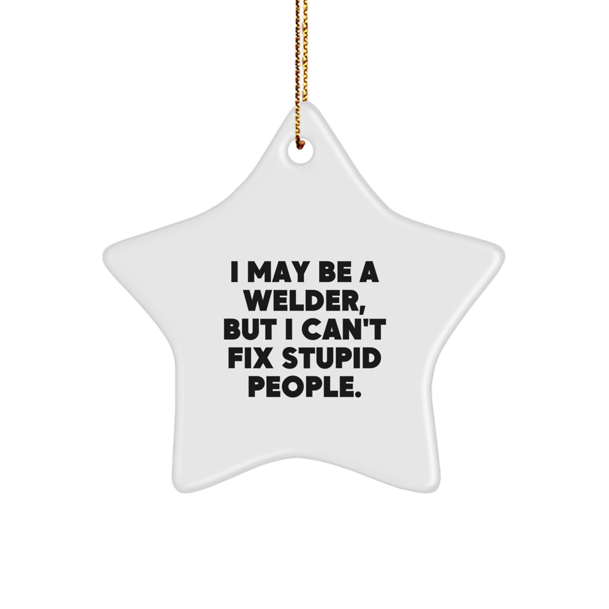 Funny Star Ornament for Welder Christmas Unique Gifts from Friends and Family - Image 1