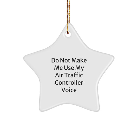 Air Traffic Controller Gifts - Funny Star Ornament for Christmas - Unique Air Traffic Controller Star Decoration - Gifts from Men to Air Traffic Controller Friends - Image 1