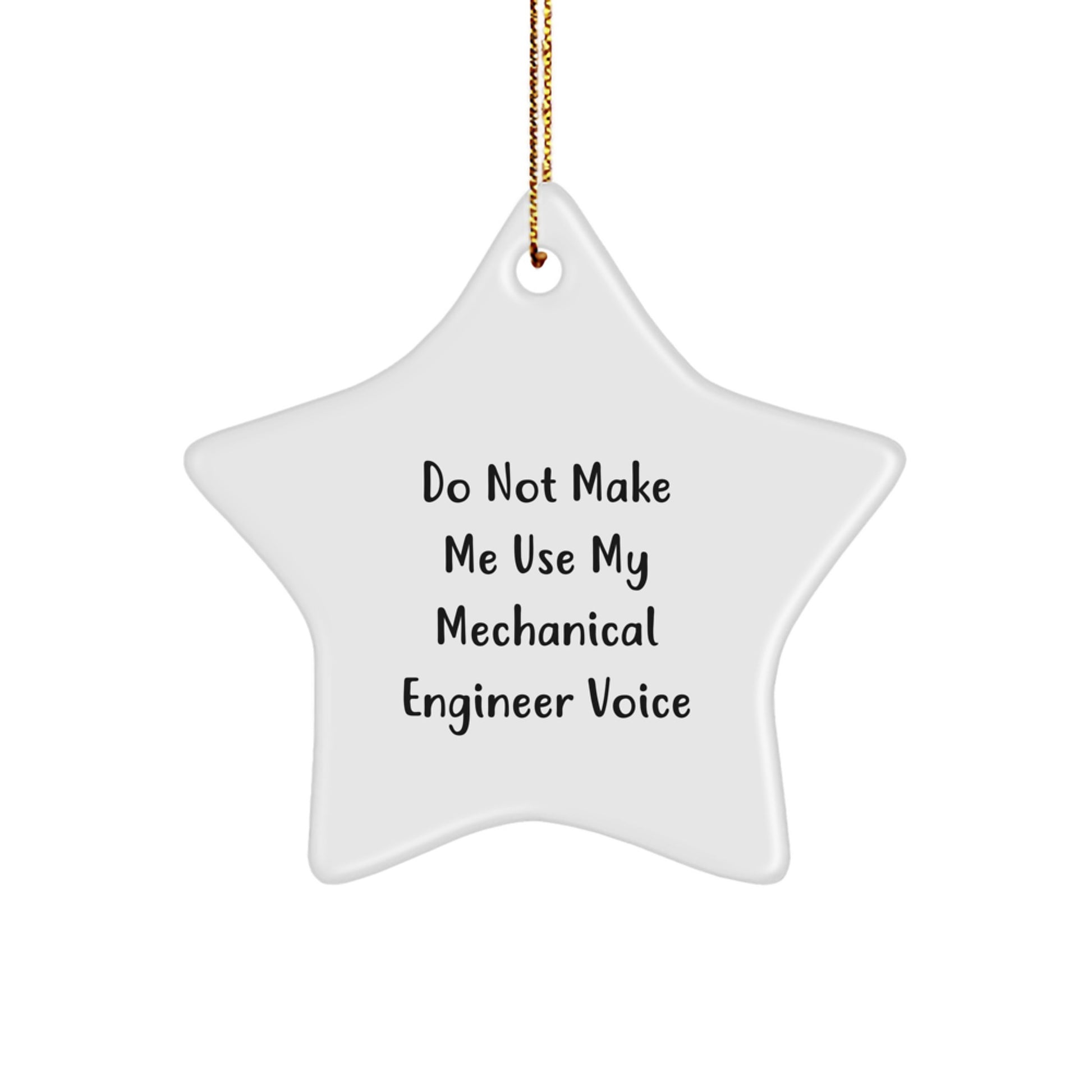 Funny Mechanical Engineer Star Ornament Gifts for Him from Family this Christmas Unique - Image 1