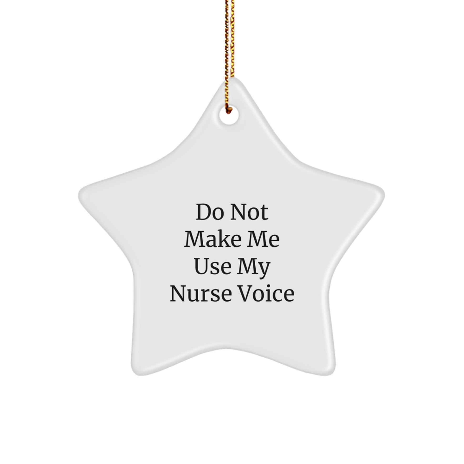 Nurse Star Ornament Funny Gift for Nurse from Men or Women at Christmas Unique - Image 1