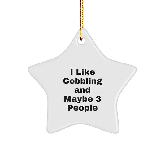 Funny Cobbling Gifts for Men from Friends - Star Ornament for Christmas Unique Gifts - Image 1