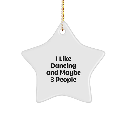 Family Treasure Christmas Unique Gift Dancing Star Ornament I Like Dancing - Image 1