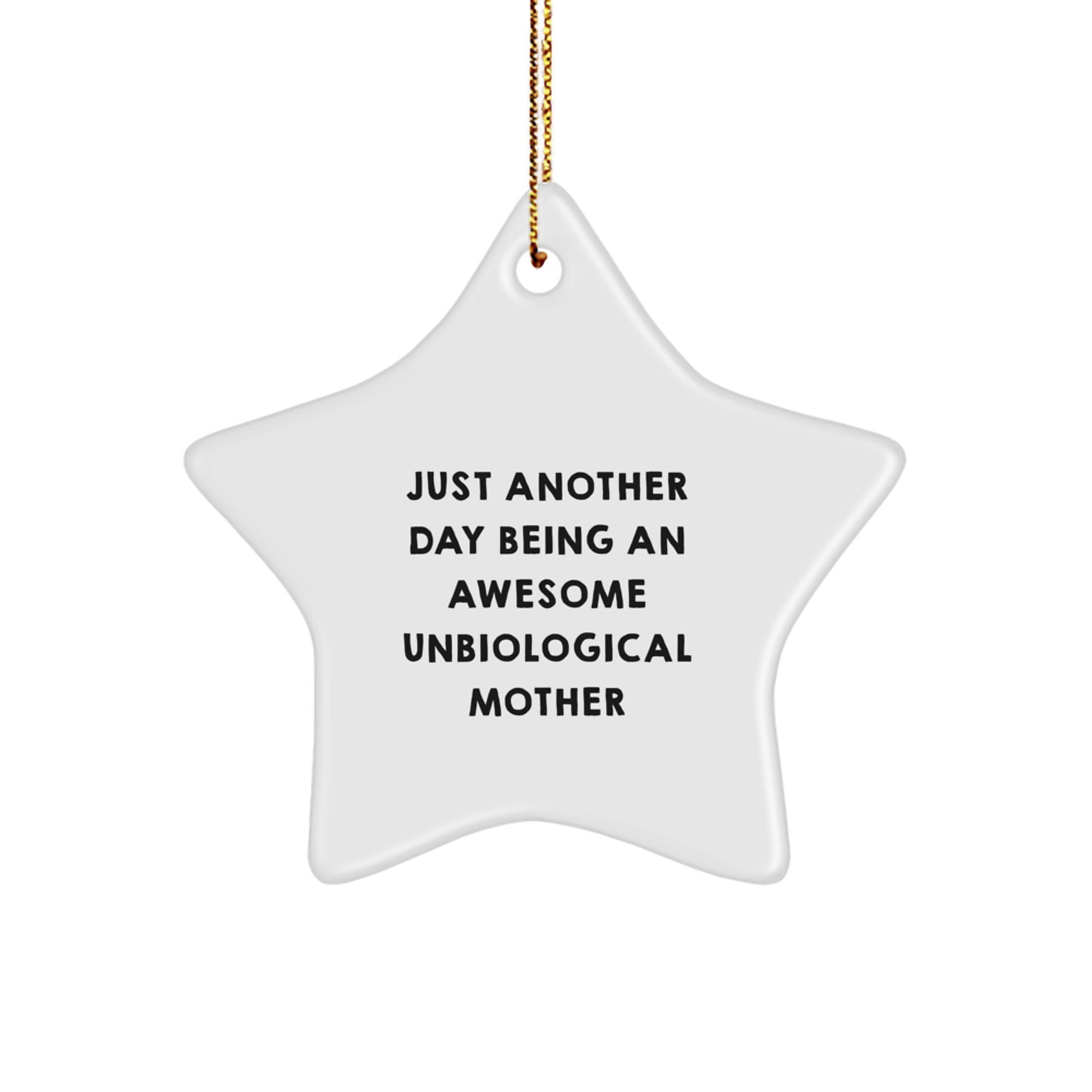 Funny Unbiological Mother Star Ornament Gift from Family for Christmas Unique Presents - Image 1