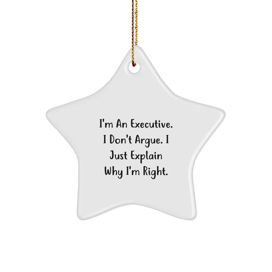 Executive Keepsake Christmas Ornament for Him Gift - Surprise Tree - Image 1