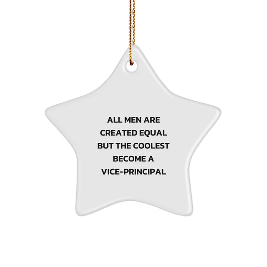 Funny Vice-principal Gifts, Star Ornament for Vice-principal, Funny Vice Principal Quote Gifts for Men, Women, Friends, Coworkers, Family from Vice-principal Enthusiasts - Image 1