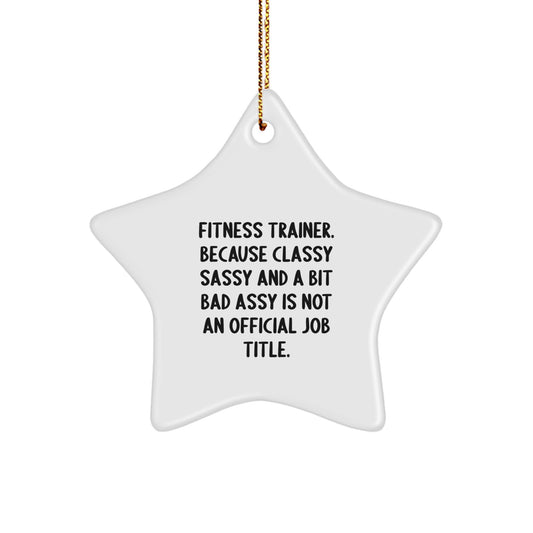 Fitness Trainer, Star Ornament, and a Dash of Sass Gifts from Friends, Family, or Coworkers - Image 1